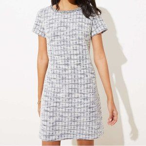 LOFT | Tweed Fringe Shift Dress